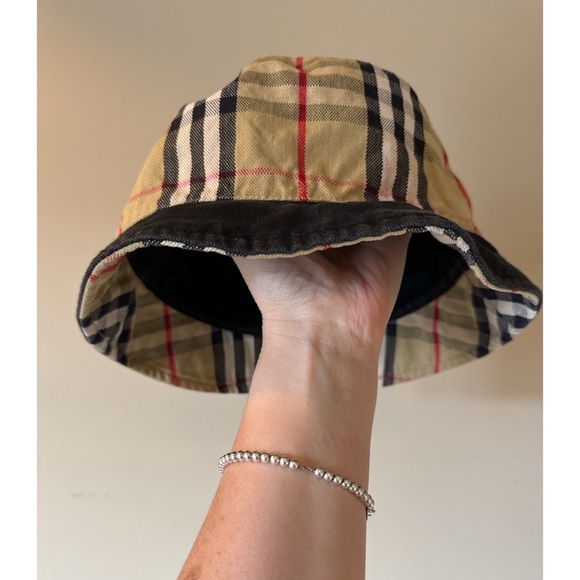 Burberry Accessories - Burberry Reversible Denim Nova Check Bucket Hat Unisex One Size